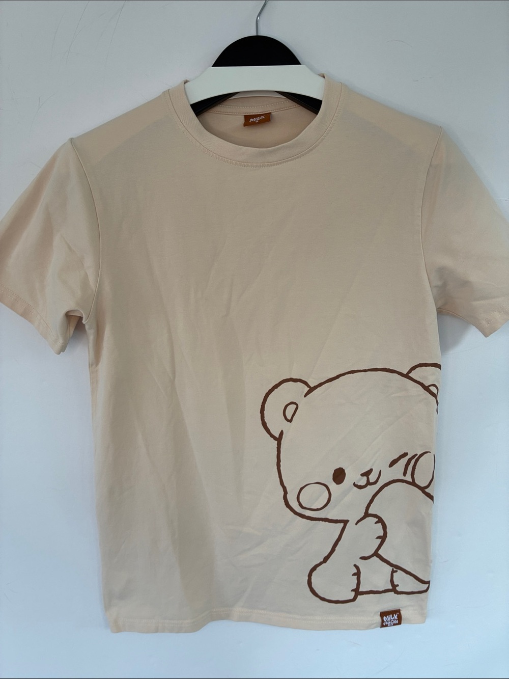 Milk Mocha Bear Share My Heart Short Sleeve Tee T-Shirt Teddy Graphic Small
